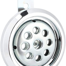 Motorcycle Horn,Biuzi Universial Motorcycle Horn Waterproof 110dB Loud 12V 85mm Motorcycle Horn Motor Accesories