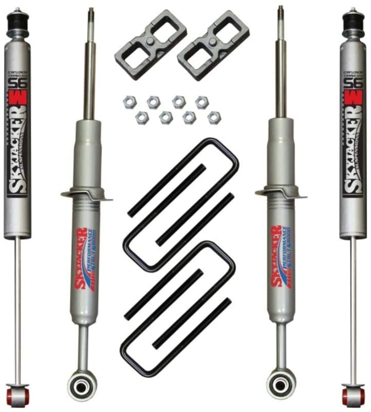 Skyjacker TU730STBM Suspension Lift Kit w/Shock 3 in. Lift Incl. Front Struts Rear Lift Blocks Rear U-bolts Rear M95 Monotube Shocks Suspension Lift Kit w/Shock