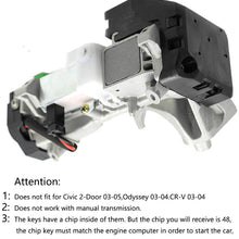 Ignition Switch Lock Cylinder Assembly for Honda Accord civic with Keys (chip ID48),Replace : 06350-SAA-G30, 35100-SDA-A71