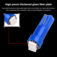 cciyu 10pcs T5 74 85 58 37 27 17 Super Blue 2-2835-SMD Instrument Panel Light Bulbs W/Twist Socket