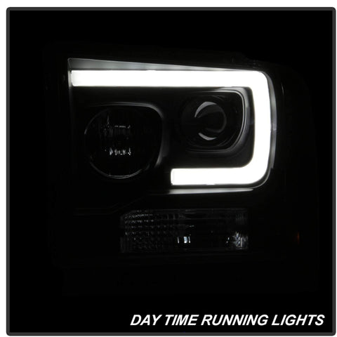 Spyder 5084507 Ford F250/350/450 Super Duty 05-07 Light Bar Projector Headlights - Black