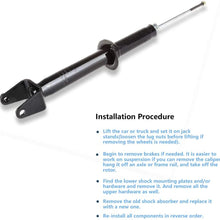 Shocks and Struts,ECCPP Rear Pair Shock Absorbers Strut Kits Compatible with 1992 1993 1994 1995 1996 1997 1998 1999 2000 2001 Honda Prelude 341179 71267