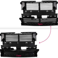 Front Radiator Grille Control Shutter Assembly Without ACTUATOR Motor Replacement For Ford Fusion 2013-2016 Replaces# DS7Z-8475-A,DS7Z8475A Black