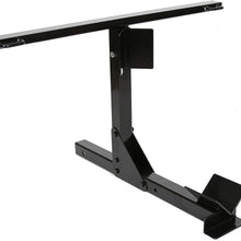Black Hard Motorcycle Trailer Carrier Tow Dolly Hauler Hitch Rack