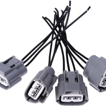 Zreneyfex Ignition Coil Connector Wiring Harness Replacement for Nissan Altima Sentra 2000-2015 (Pack of 4)