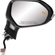 APA Replacement Rear View Mirror for COROLLA 2020-2021 Sedan 4Door 2019-2021 Hatchback 5Door Heated with Blind Spot Detection Turn Signal Paint to Match Cover Driver Left Side TO1320395