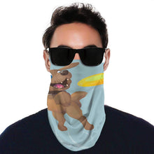Dog and Cat Over Blank Sign Dog, 1with 2 Filters Face Neck Gaiters ana Scarf wea