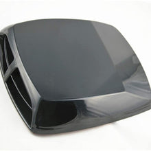 Car Styling Universal Silver Car Decorative Air Flow Intake Scoop Turbo Bonnet Vent Cover Hood Car Stickers Hood Scoop (Color Name : Black)