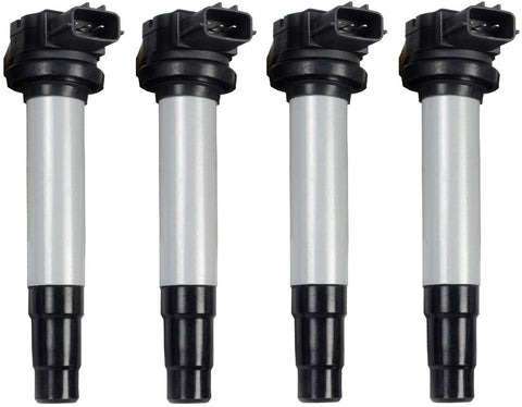 A-Premium Ignition Coils Pack Compatible with Nissan Sentra 2000-2001 1.8L QG18DE 224484M500 4-PC Set