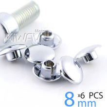 KiWAV Magazi motorcycle round bolt cap screw cover plug compatible with 10mm thread bolts (allen key M8)