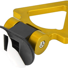 X AUTOHAUX 2 Set Universal Gold Tone Triangle Shaped Car Tow Hook Decor Bumper Trailer Sticker Adorn