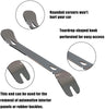 LivTee Stainless Steel Car Audio Disassembly Tool Rocker, Automobile Instrument Door Panel Buckle Removal Metal Screwdriver Crowbar