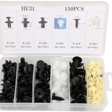 SELEAD 150Pcs Car Retainer Clips Bumper Fastener Rivet Clips Auto Body Clips for GM Ford Toyota Honda