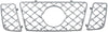 Bully GI-52 Triple Chrome Plated ABS Snap-in Imposter Grille Overlay, 3 Piece