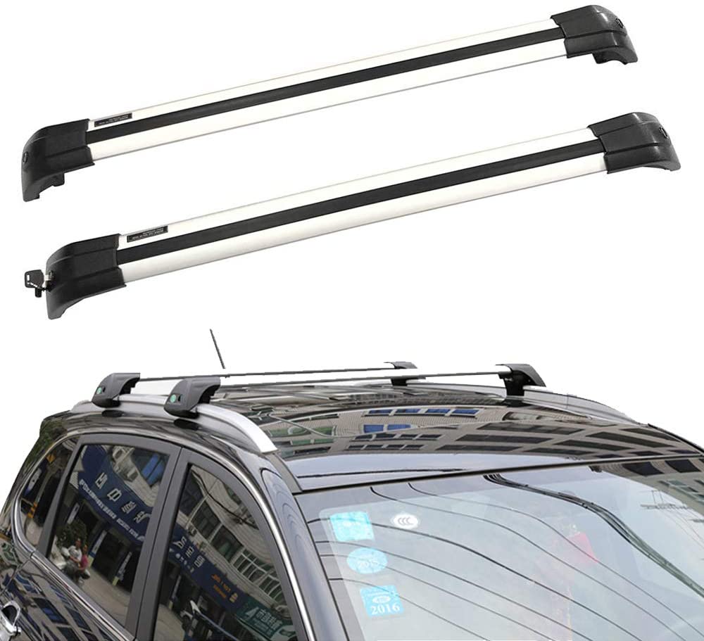 Yeeoy Aluminium Cross Bars Baggage Luggage Racks Roof Racks Rail Bar Replacement for Hyundai Santa Fe 2006-2010/2017-2018