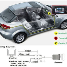 Navinio Waterproof Backup Camera Color Car Rear View Camera 170 Degree Viewing Angle License Plate Night Vision for e46 e39 E90 E60 e53 e70 X1 X3 X5 X6 M3 530i 535li 520i