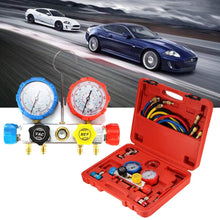 ANNCARY Air Conditioning Refrigerant Charging Measuring Hose Recharge Kit Recharge Hose with Gauge for Car AC Air Conditioning R12 R22 R134a R502