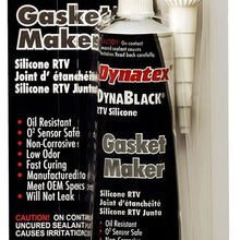 Dynatex 47200 DynaBlack Low Volatile RTV Silicone Gasket Maker, -85 to 500 Degree F, 3.8 oz Carded Tube, Black