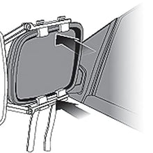 Camco 25653 Universal Clamp-On Towing Mirror (Dual View)