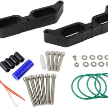 PQY Billet Power Block Intake Manifold Spacer Compatible with 13+ Subaru BRZ 13-16 Scion FR-S 17+ Toyota 86 FA20 Engine 19hp / 15tq Red