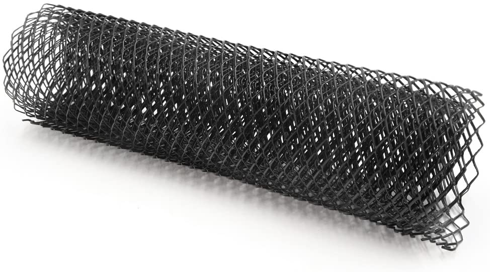 uxcell 40x13 Inch Car Grille Mesh Aluminum Alloy Sheet Grid Universal Bumper Rhombic Hole 10x20mm Black