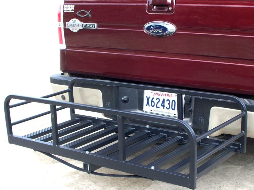 Great Day Premium USA Auto Truck SUV Hitch and Ride Black Cargo Carrier Rack Large Magnum