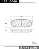 NEW CENTRIC 102.13040 Semi Metallic Standard Brake Pad