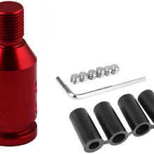 Pursuestar Universal Aluminum Shift Knob Adapter Retainer Shifter for Non Threaded BMW Mini M10x1.5 (Silver)