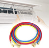 Liineparalle 1.5m 600psi 1/4in Air-Conditioning Fluoride Tube Coolant Refrigerant Adding Tool Accessory