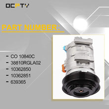 OCPTY Air conditioner Compressor Compatible for Acura MDX CO 10840C