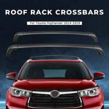 BougeRV Car Roof Rack Cross Bars for 2014-2019 Toyota Highlander with Side Rails, Aluminum Cross Bar Replacement for Rooftop Cargo Carrier Bag Luggage Kayak Canoe Bike Snowboard Skiboard