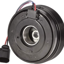 Younar A/C AC Compressor Clutch Assembly Kit 6 Grooves PV6 and 4.75 inch Clutch Diameter Replacement for Audi TT Volkswagen Beetle Golf Jetta Polo 2002 2003 2004 2005 2006