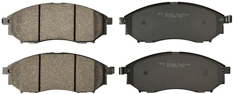 KFE KFE888-104 Ultra QuietAdvanced Premium Ceramic Brake Pad Front Set Compatible with: Nissan Murano,Pathfinder 5.6L,350Z,370Z; G35,G37,G25,EX35,EX37,FX35,FX37,FX45,M35,M37,M45,M56,Q,QX