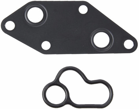 Engine Oil Cooler Gasket Set Compatible for 2007 to 2013 Altima Sentra Rogue with 2.5L 4 Cylinder Engine (Metal Gasket + Oring seal) Non Oem Nissan Oil Cooler Gasket set