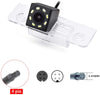 eHANGO Car Rear View Camera with 4 Pin to RCA Cable Bracket License Plate Lights Housing Mount for Ford Mondeo/Ford Fusion/Ford Fiesta/Ford Classic/Ford Ikon/Ford Flex (12 LED Angle)