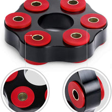 PTNHZ Manual Transmission Mount Flex Disc Drive Shaft Coupling Bushing Aluminum Polyurethane 85A Compatible for E30 E46 E36 E53 E24 Z4 26117511454/26112226527