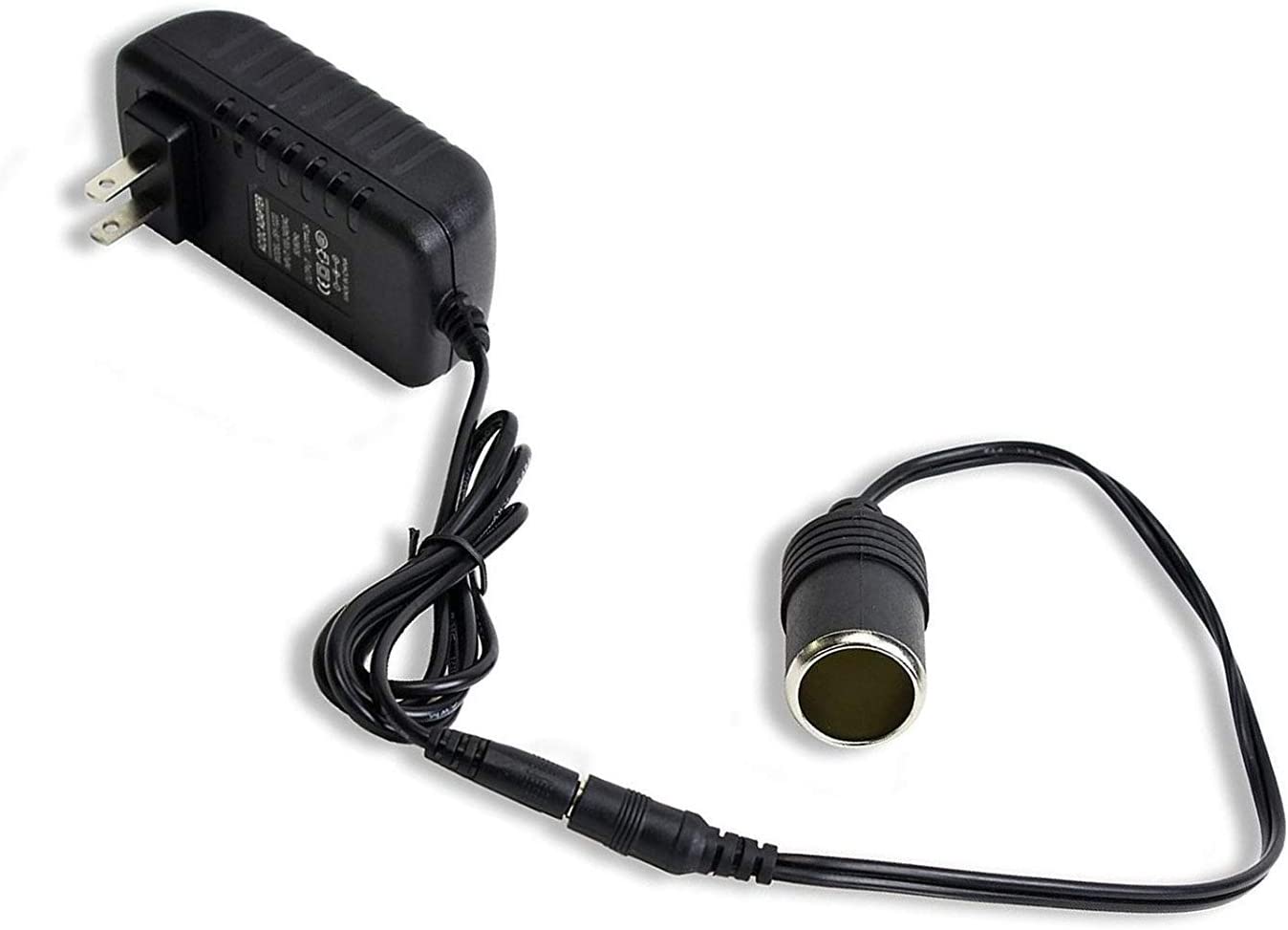 Leadleds Ac/dc Adapter Car Cigarette Lighter Socket 12v Dc Charger for Car Dc Appliances Running At Home Shopping Window (100-240vac Convert 12v Kit)