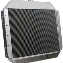 ALLOYWORKS 3 Row Aluminum Radiator for Ford Trucks F100 F150 F250 F350 1966-79 / Bronco V8 1978-79