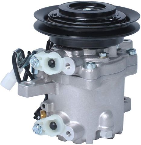 Podoy 3C581-50060 Air Conditioning M7040 Compressor AC for Compatible with Kubota M108S M5040 SVO7E M8540 M9540 3C581-97590 Tractor Parts