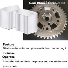 Cam Phaser Lock Out Kit and Camshaft Timing Mounting Bolt Eliminates Ticking Noise Fit for Ford 5.4L 4.6L 3 Valve Engines