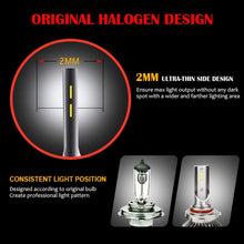 TURBO SII Extremely Bright 9005/HB3 High Beam 9006/HB4 Low Beam Combo LED Headlight Bulbs Conversion Kit, DOT Approved D6 Series CSP Chips Fog Light,12000LM 6000K Cool White (4Pack,2 sets,Black)