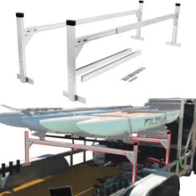 ENIXWILL Heavy Duty Adjustable Aluminum Trailer Ladder Rack for Enclosed Trailers