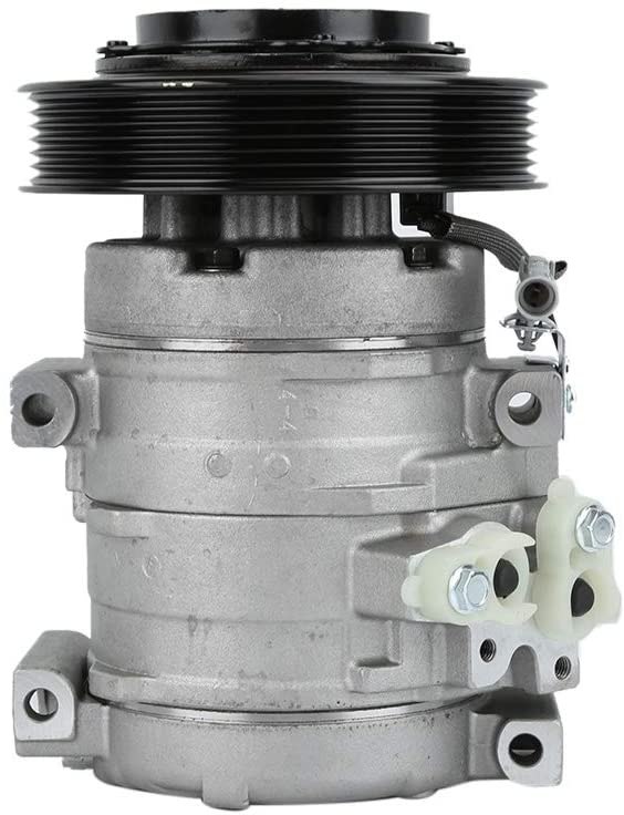 Air Conditioner Compressor, Automotive A/C Air Conditioning Compressor Assembly Replacement Fit for Toyota Corolla Matrix 2003-2008 L4 1.8L 10S15L, Replaces Part# CO27000C