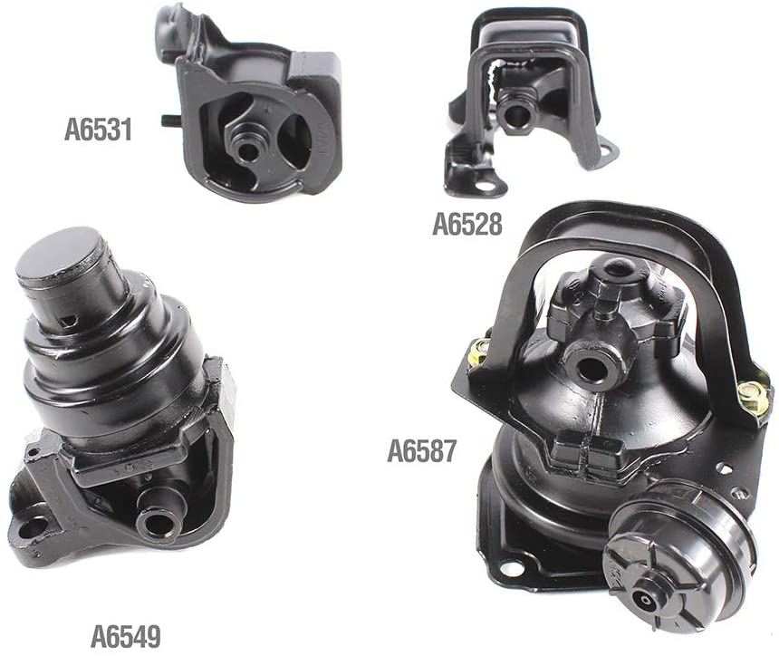 DNJ MMK1008 Complete Engine Motor & Transmission Mount kit for 1994-1997 / Honda/Accord / 2.2L / Auto Trans.