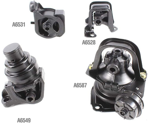 DNJ MMK1008 Complete Engine Motor & Transmission Mount kit for 1994-1997 / Honda/Accord / 2.2L / Auto Trans.