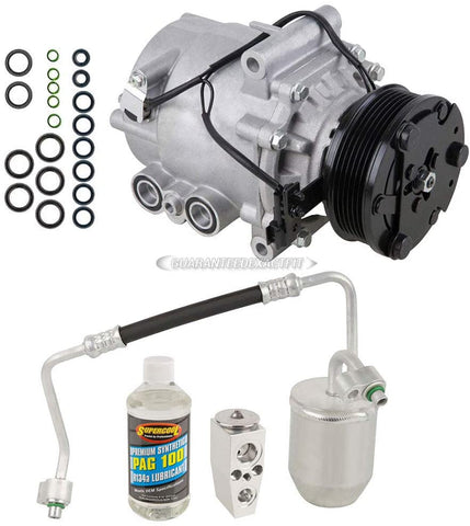 AC Compressor & A/C Kit For Saturn Vue 3.5L V6 2006 2007 - Includes Drier Filter, Expansion Valve, PAG Oil & O-Rings - BuyAutoParts 60-81286RK New