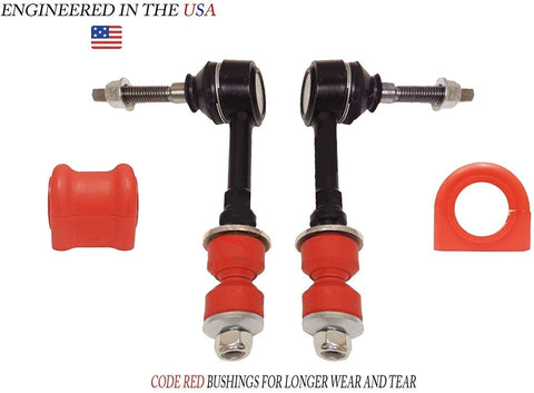 Suspension Dudes 4PC Front Sway Bar Links+Bushings Dodge Ram 1500 2500 3500 4x4 HD