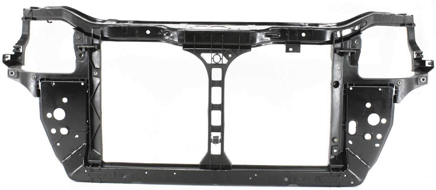 Radiator Support Assembly Compatible with 2006-2009 Hyundai Accent Black Plastic with Steel (Hatchback 07-08)/Sedan
