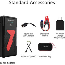 JUMTOP 3000A Peak 22000mAh Portable Car Jump Starter (10L Gas/8L Diesel Engine) Auto Battery Booste