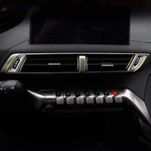 HKPKYK for Peugeot 3008 3008GT 2020-2018, Interior Mouldings Center Console Air Conditioner Outlet Trim Cover Chrome Accessories